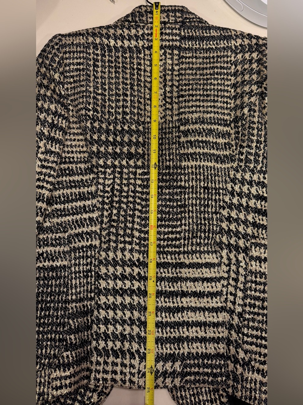 NWT Smythe Black and Cream Blazer - Picture 9 of 11